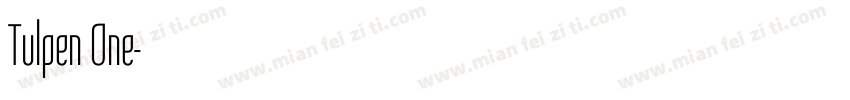 Tulpen One字体转换